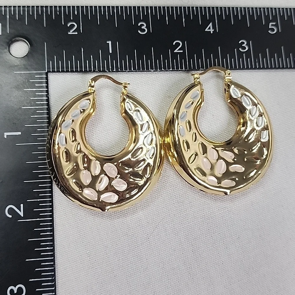 Gold Filled Chunky Hoop Earrings